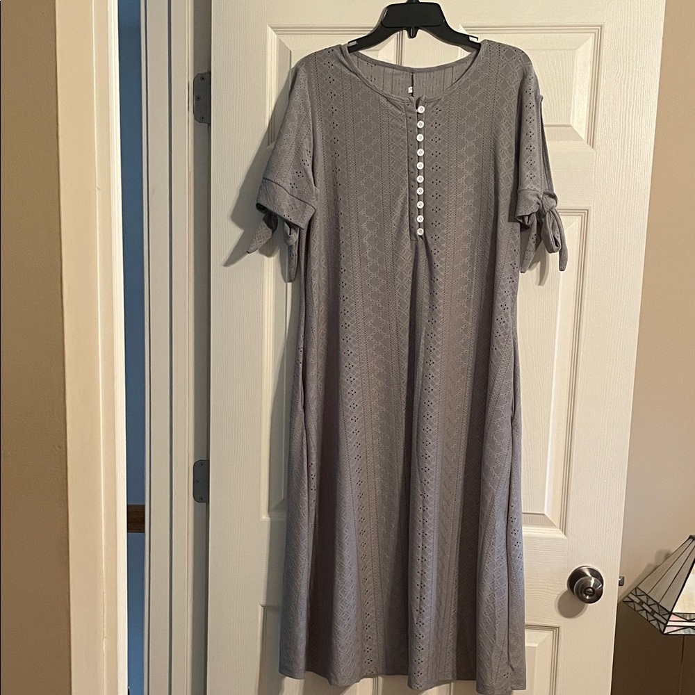 Elegant Gray Women's Dress